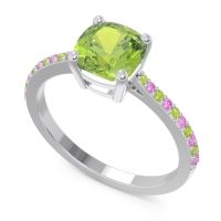 Pave Cushion Opaza Ring