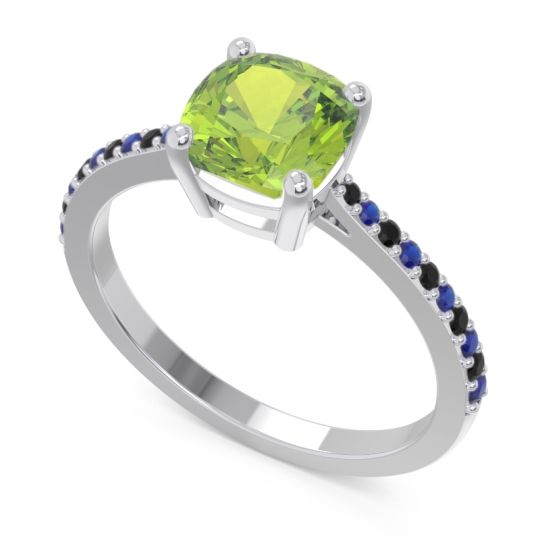 Pave Cushion Opaza Ring