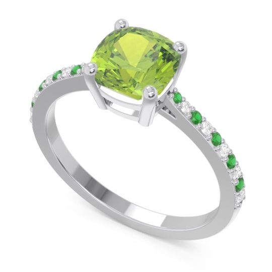 Pave Cushion Opaza Ring