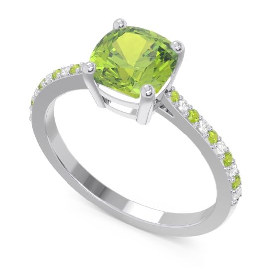 Pave Cushion Opaza Ring