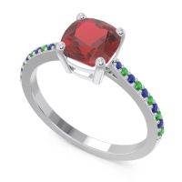 Pave Cushion Opaza Ring