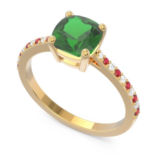 Pave Cushion Opaza Ring