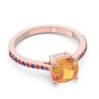 Pave Cushion Opaza Ring