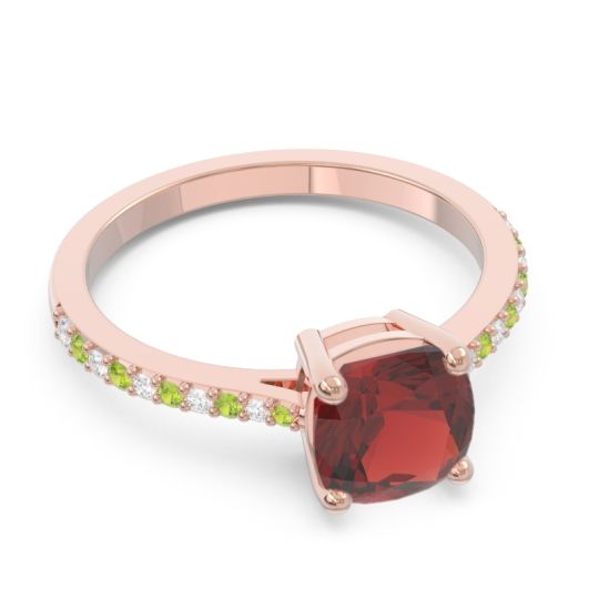 Pave Cushion Opaza Ring