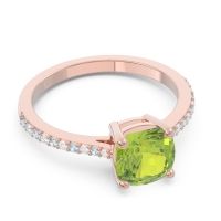 Pave Cushion Opaza Ring