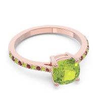 Pave Cushion Opaza Ring