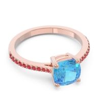 Pave Cushion Opaza Ring