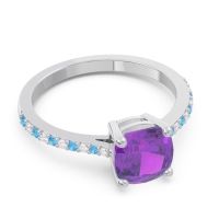 Pave Cushion Opaza Ring
