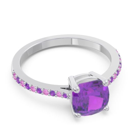 Pave Cushion Opaza Ring