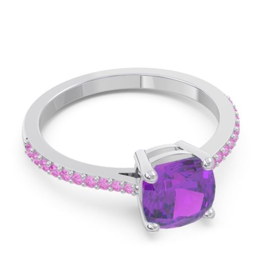 Pave Cushion Opaza Ring