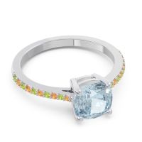 Pave Cushion Opaza Ring