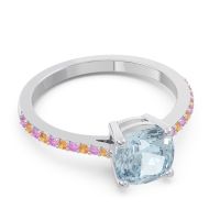 Pave Cushion Opaza Ring