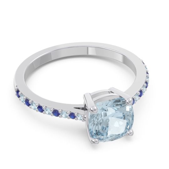 Pave Cushion Opaza Ring