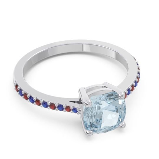 Pave Cushion Opaza Ring