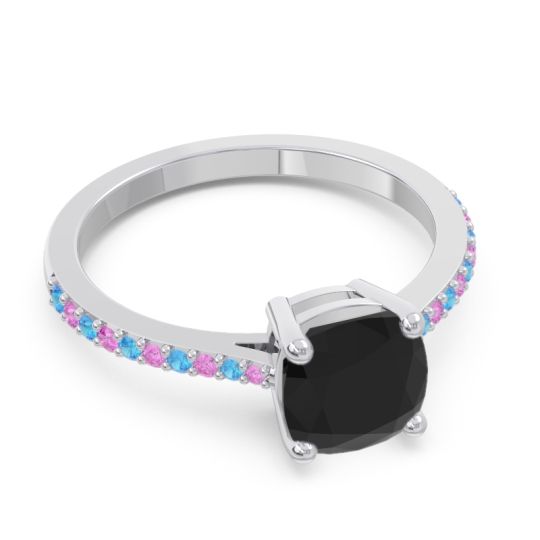 Pave Cushion Opaza Ring