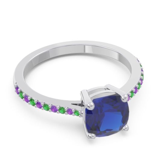 Pave Cushion Opaza Ring