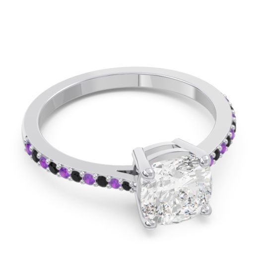 Pave Cushion Opaza Ring