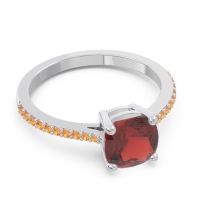 Pave Cushion Opaza Ring