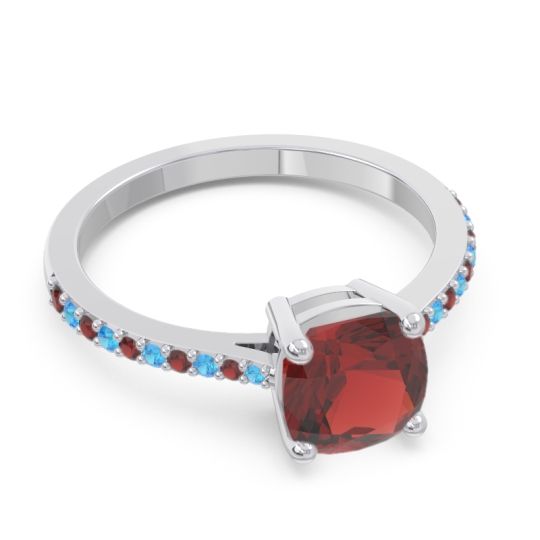 Pave Cushion Opaza Ring