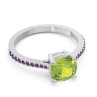 Pave Cushion Opaza Ring