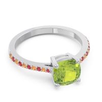 Pave Cushion Opaza Ring