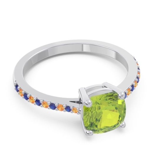 Pave Cushion Opaza Ring