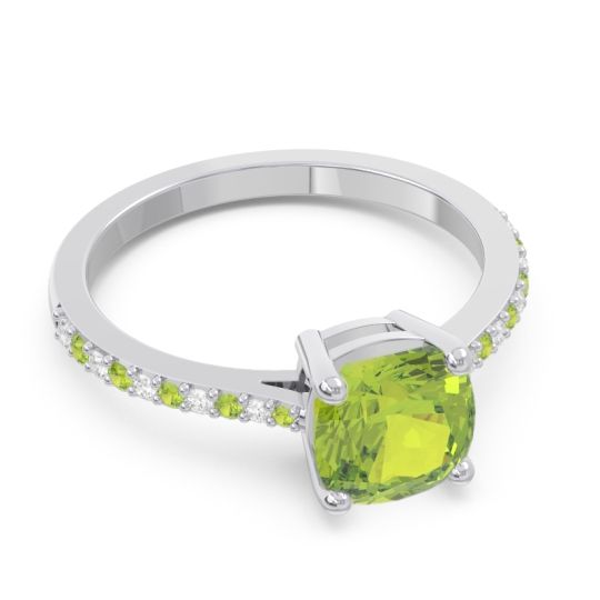 Pave Cushion Opaza Ring