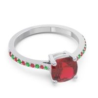 Pave Cushion Opaza Ring