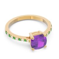 Pave Cushion Opaza Ring