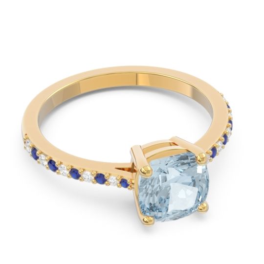 Pave Cushion Opaza Ring