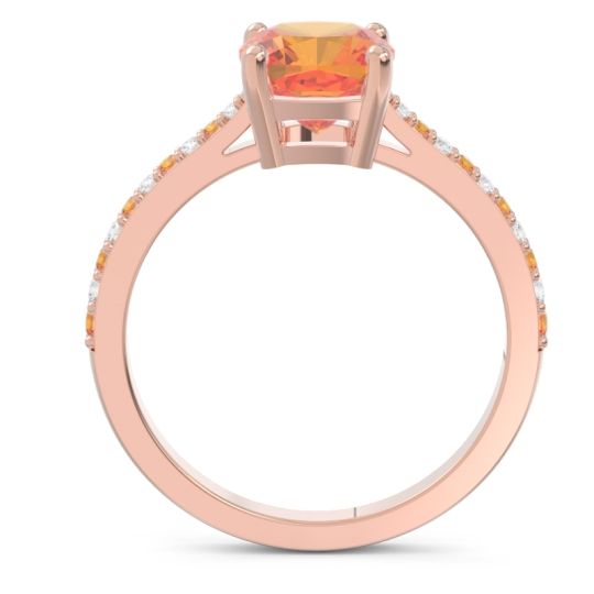 Pave Cushion Opaza Ring