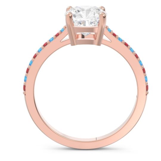 Pave Cushion Opaza Ring