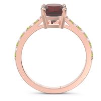 Pave Cushion Opaza Ring