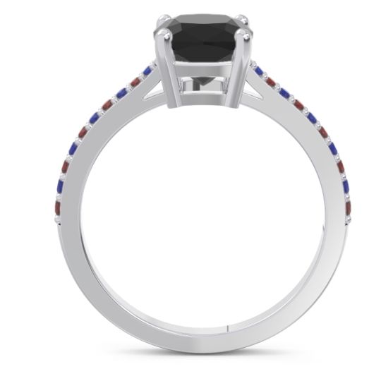 Pave Cushion Opaza Ring