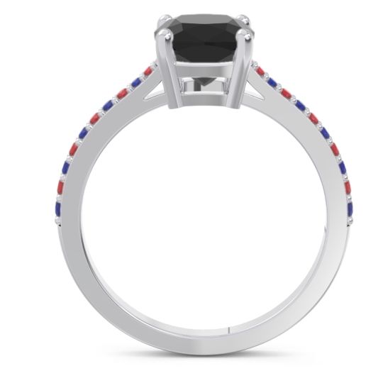 Pave Cushion Opaza Ring