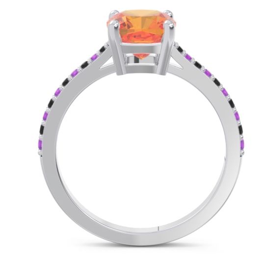 Pave Cushion Opaza Ring