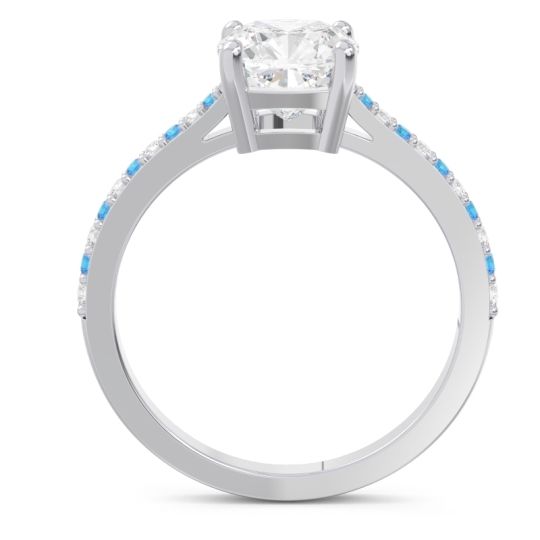 Pave Cushion Opaza Ring