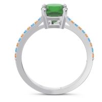 Pave Cushion Opaza Ring