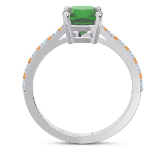 Pave Cushion Opaza Ring