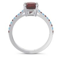 Pave Cushion Opaza Ring