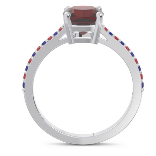 Pave Cushion Opaza Ring