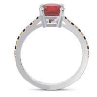 Pave Cushion Opaza Ring
