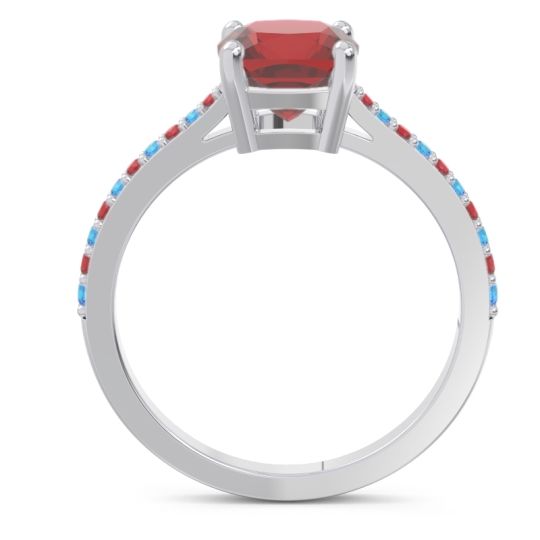 Pave Cushion Opaza Ring