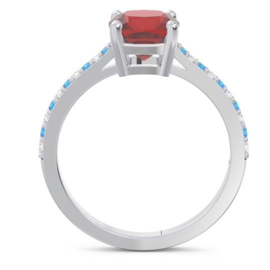 Pave Cushion Opaza Ring