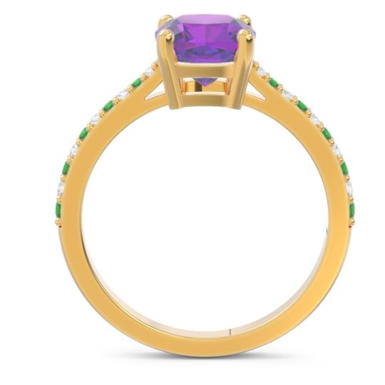 Pave Cushion Opaza Ring