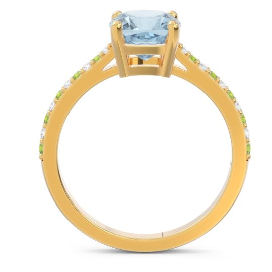 Pave Cushion Opaza Ring