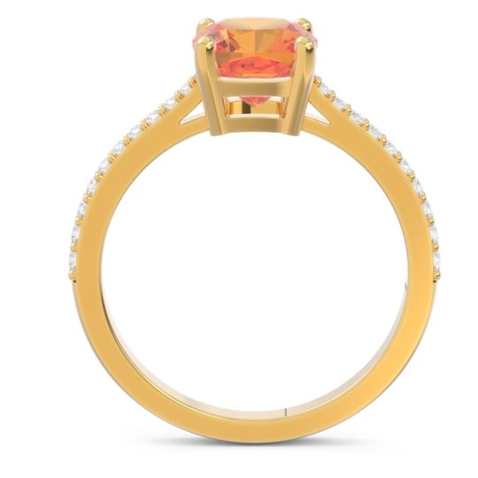 Pave Cushion Opaza Ring