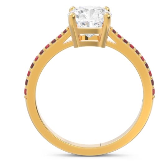 Pave Cushion Opaza Ring