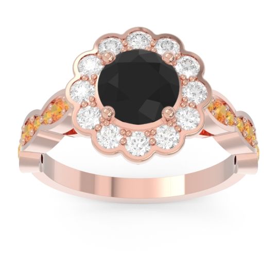 Art Deco Halo Pave Smita Ring