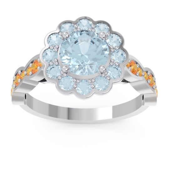 Art Deco Halo Pave Smita Ring